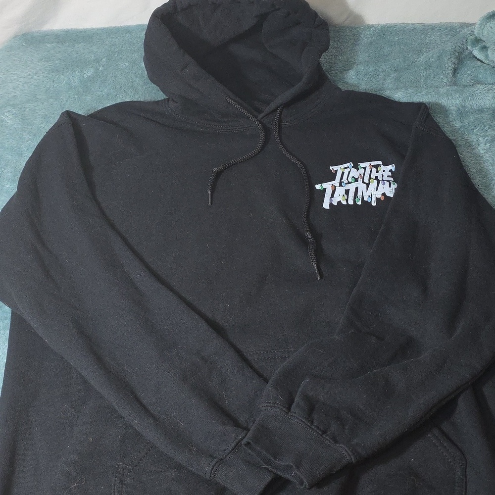 Black TimTheTatMan Graphic Hoodie